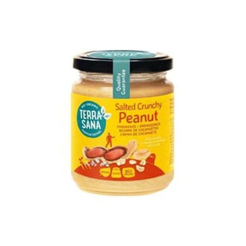 TerraSana crunchy peanøttsmør med himalayasalt 250 g