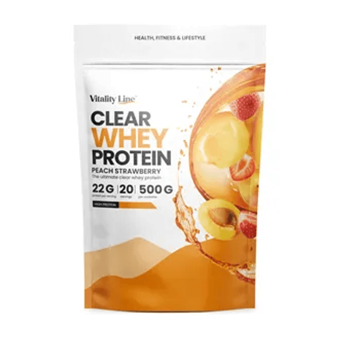 Hovedbilde  Vitality Line clear whey peach strawberry 500 g