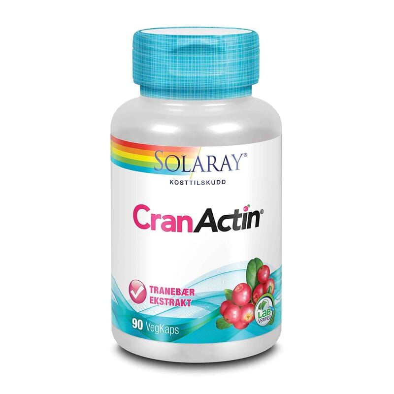 Solaray cranactin 400 mg 90 kapsler