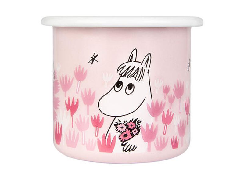 Mummikopp Emalje - I hagen Rosa 2,5 dl