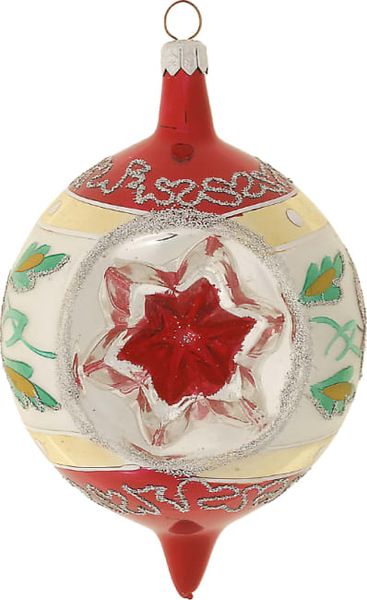 Hovedbilde Oval kule Kashubian rød 8 cm