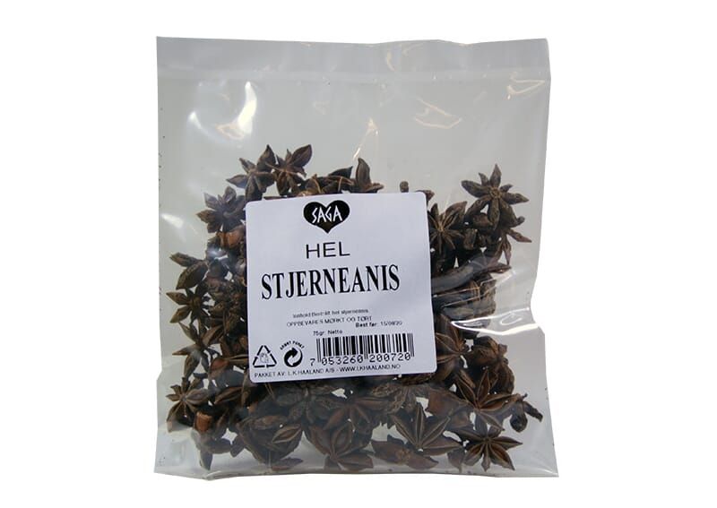 Saga hel stjerneanis krydderpose 25g