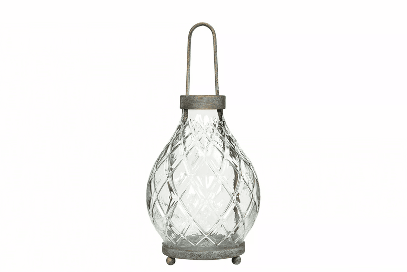 Glasslykt dråpe 12 x 16 cm 