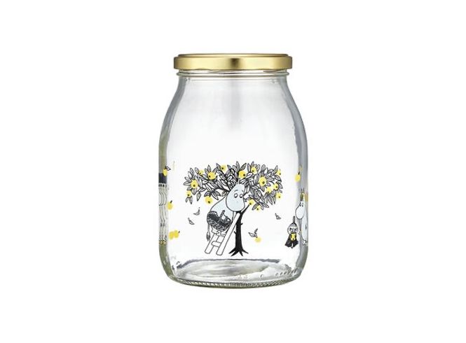 Hovedbilde Mummi glasskrukke + 4 klistremerker