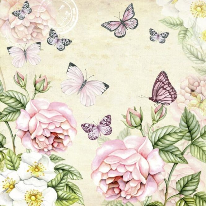 Hovedbilde Servietter Lunsj Botanical Cream