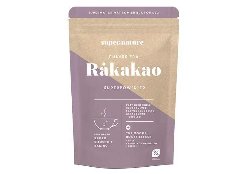 Supernature råkakao pulver 150g økologisk