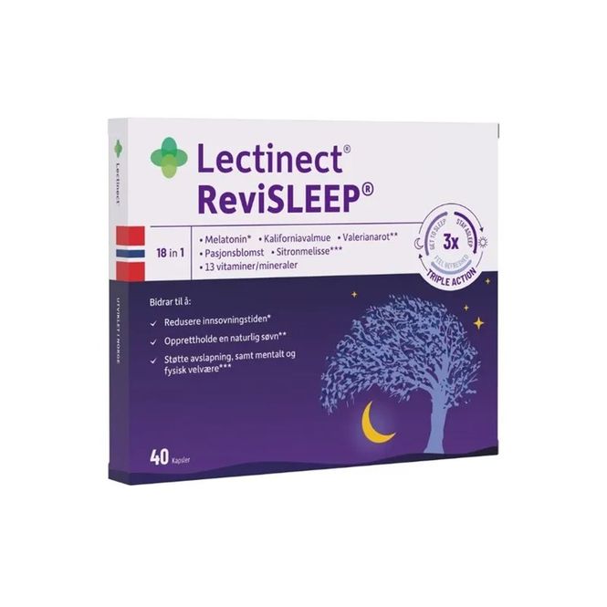 Hovedbilde Lectinect ReviSleep 40 kaps