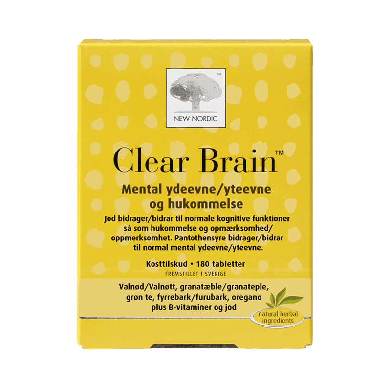 New Nordic Clear Brain for hjernen 180tabs