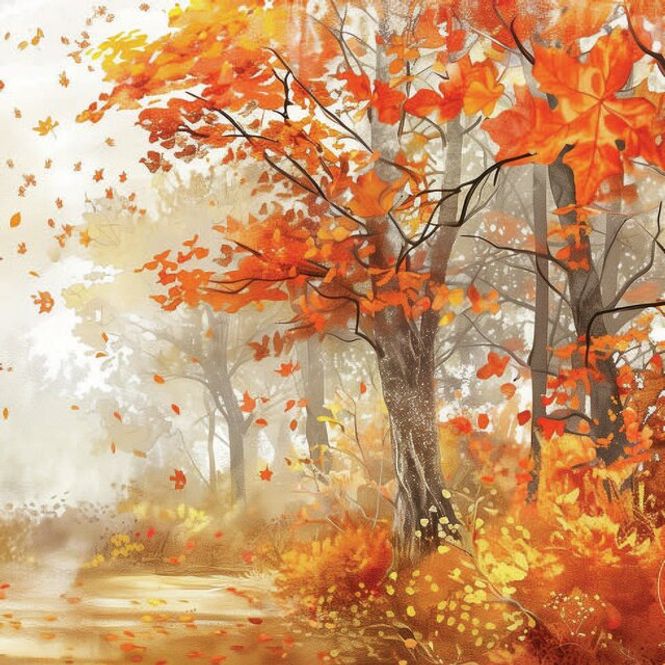 Hovedbilde Servietter Lunsj Autumn tree