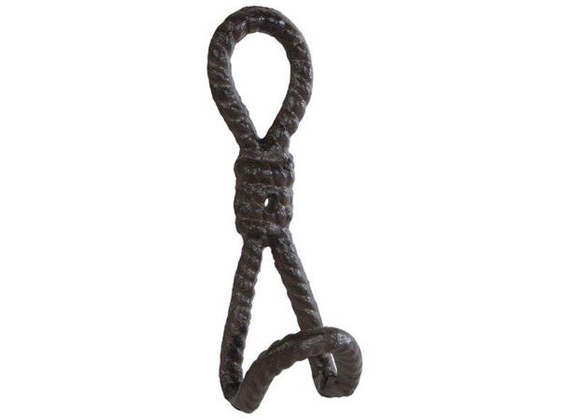 Krok tau antikkbrun metall 5,5x16,5 cm