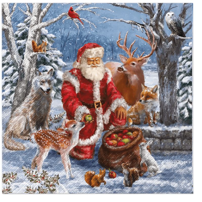 Servietter Santas Gifts Lunch