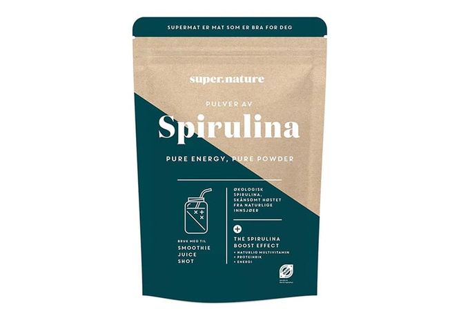Hovedbilde Supernature pulver av spirulina 150g økologisk