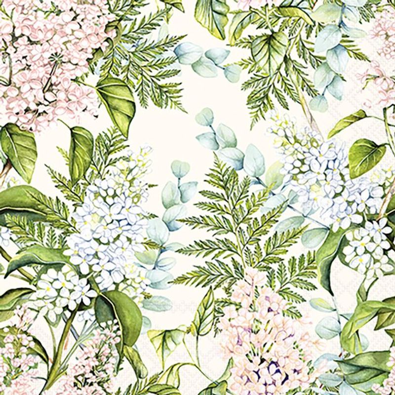 Servietter Kaffe Soft lilacs cream