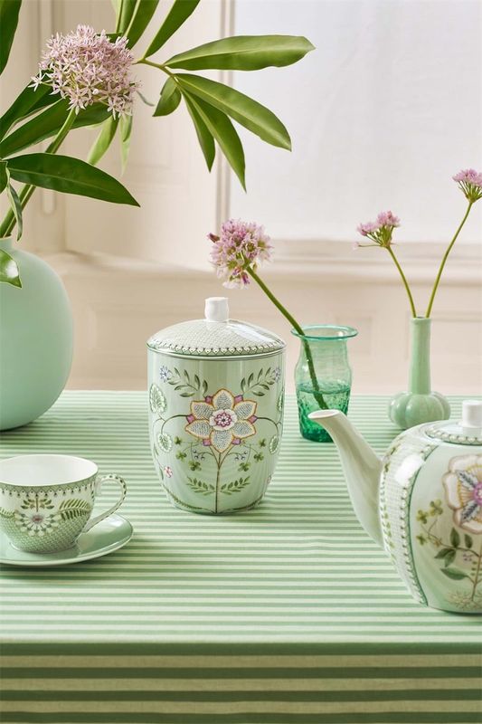 PiP Lily & Lotus Light Green Oppbevaring med lokk 1,5 liter