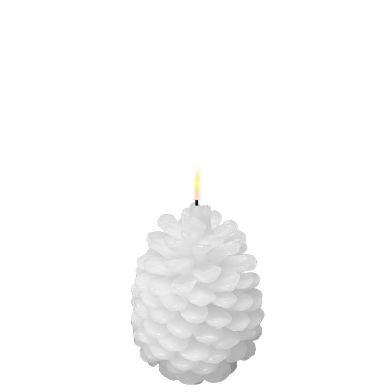 LED Batteri Kongle Hvit, Ø:10 H:13 cm