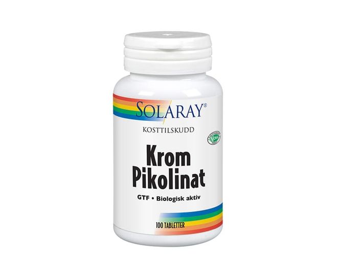 Hovedbilde Solaray krom pikolinat 100 tabletter