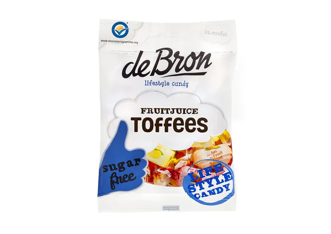 Hovedbilde Debron fruitjuice toffees 90 gr
