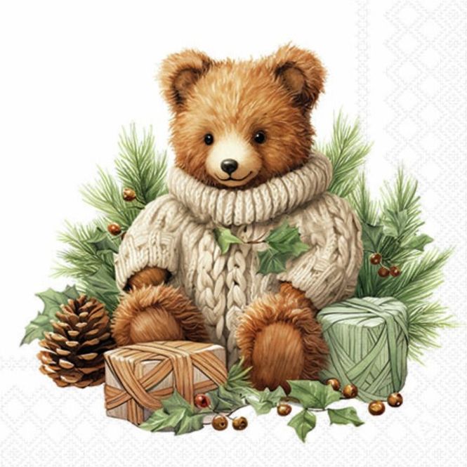 Hovedbilde Servietter kaffe - Cuddle bear