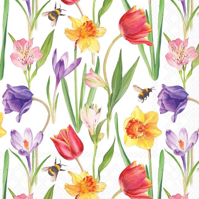 Hovedbilde Servietter Kaffe Flowers in spring
