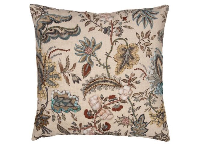 Hovedbilde Putetrekk 45x45cm Brodert Trykt Blomst