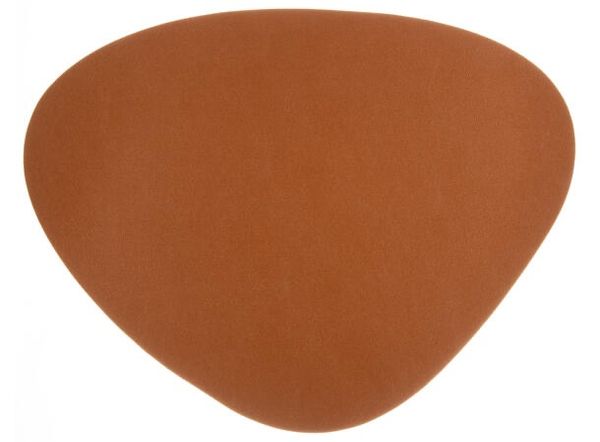 Hovedbilde Bordbrikke PU-skinn oval 41x32cm cognac