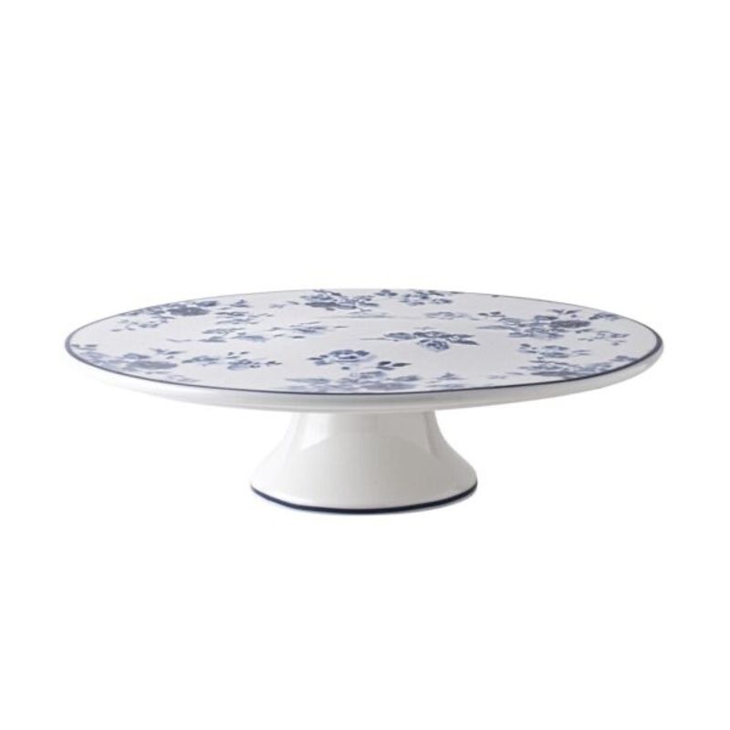 Laura Ashley - Kakefat på stett 30 cm, China Rose Blue 
