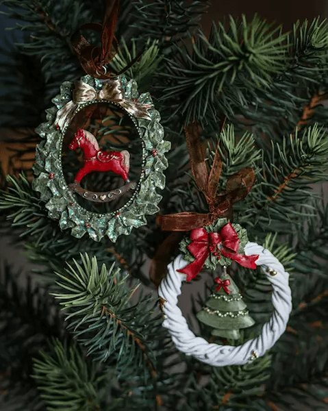 Hovedbilde Julekrans 8 cm, 2 ass