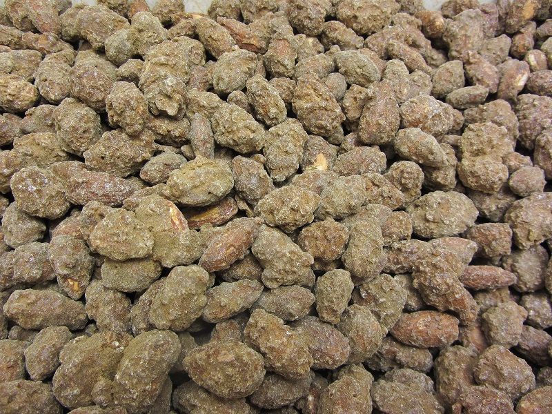 Saltbrente Lakrismandler 120 gram