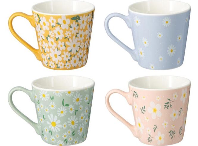 Hovedbilde Krus blomsterdesign 7cm 200ml 4ass