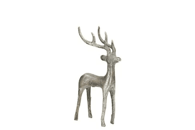 Hovedbilde Hjort i metall, 10x6x19 cm