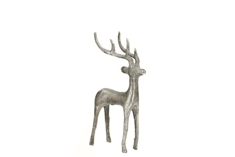 Hjort i metall, 10x6x19 cm